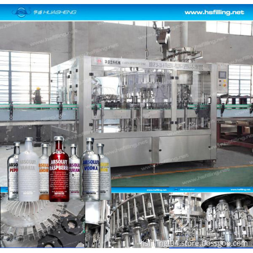 Full Automatic Vodka Filling Machine for 0.2-2L Glass Bottle